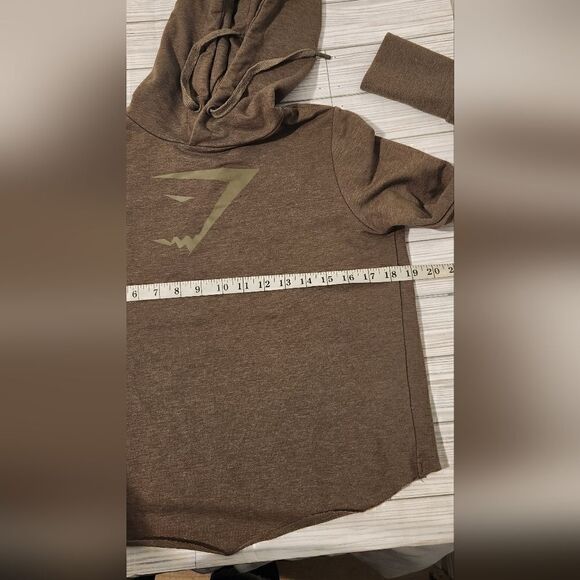 Gymshark Cropped Hoodie Sweatshirt wrap cross back size XS - Picture 8 of 11